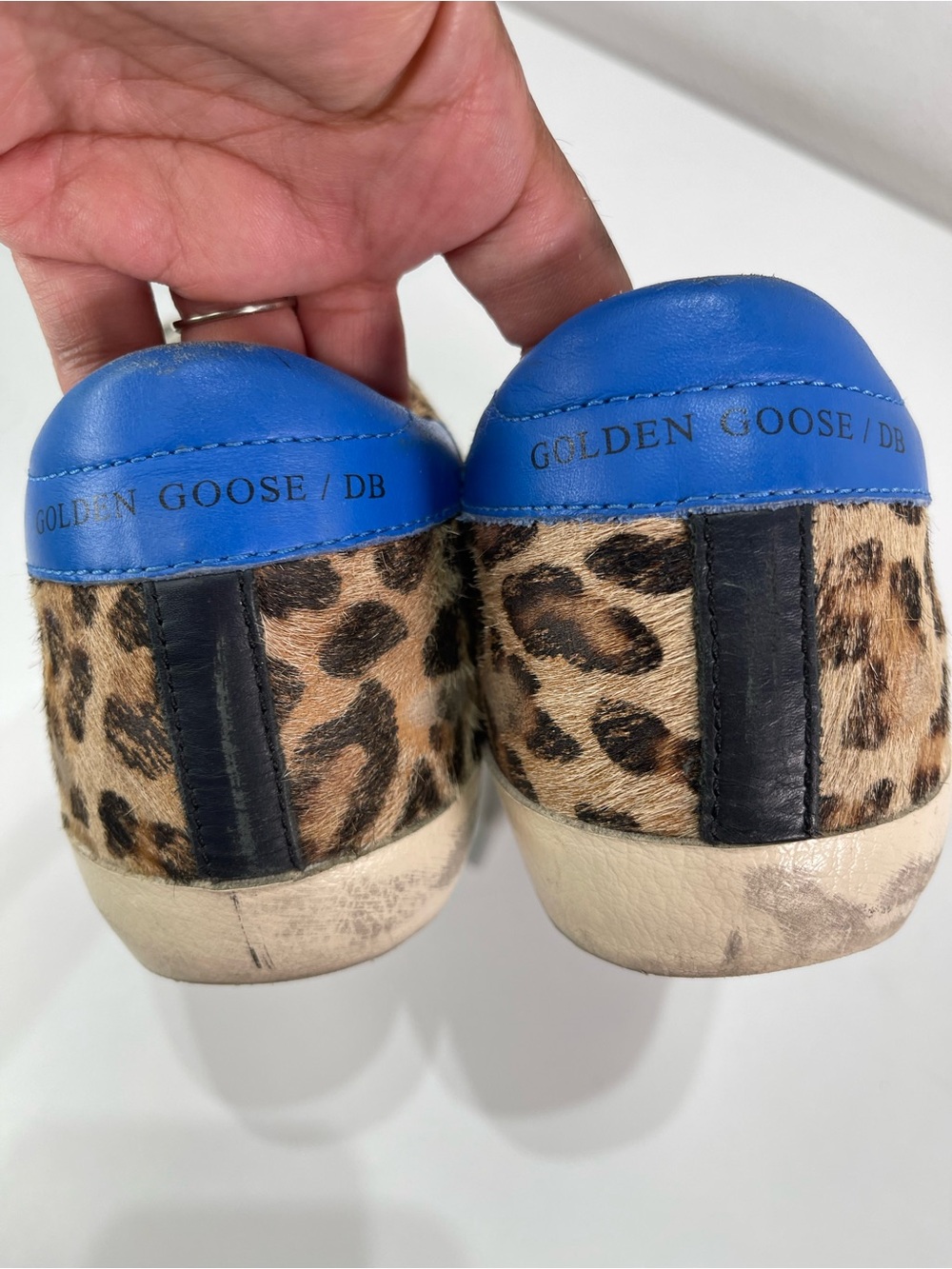 Golden Goose Superstar Calf Hair Leopard Leather Sneakers Skateboard Women 40 - Picture 5 of 9